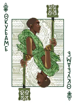 Green Okyeame card